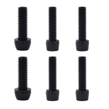 (4 M5 and 2 M6 black) M5/6x20mm Bicycle-handlebar Screws Road Bike Stem Bolts For Bicycle-stem Parts