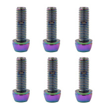 (M6 colorful) M5/6x20mm Bicycle-handlebar Screws Road Bike Stem Bolts For Bicycle-stem Parts
