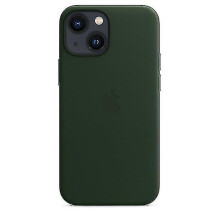 (Sequoia Green) Leather Phone Case For Iphone 13 Mini Leather Case With Magsafe