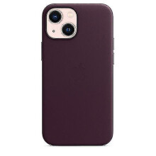 (Dark Cherry) Leather Phone Case For Iphone 13 Mini Leather Case With Magsafe
