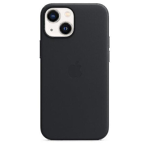 (Midnight Black) Leather Phone Case For Iphone 13 Mini Leather Case With Magsafe