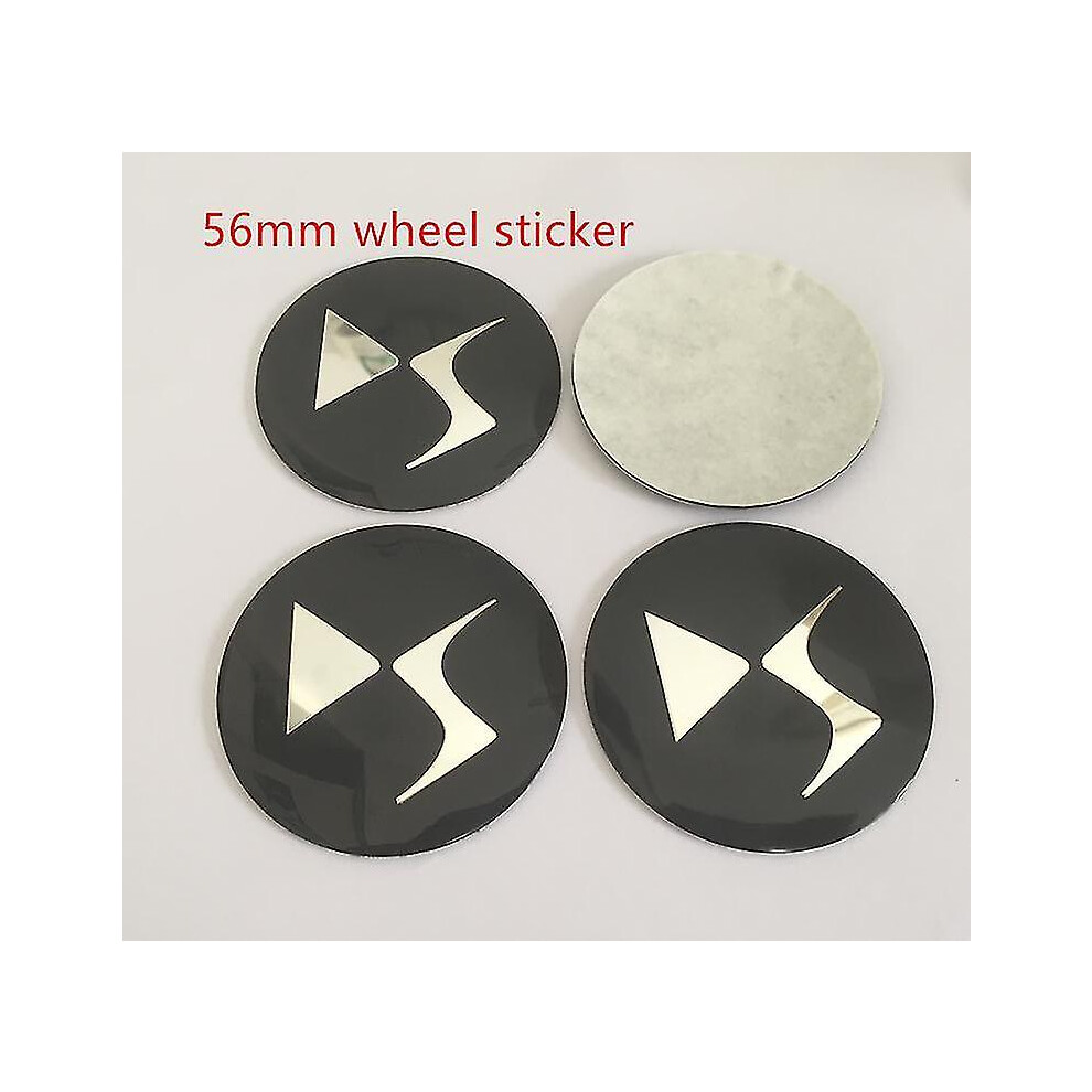 4Pcs Ds 56Mm 60Mm Car Wheel Center Hub Caps Cover Sticker For Ds3 Ds5 Ds6 Deesse Psa 3010291759027