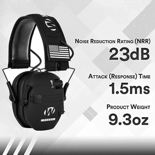 (Brown) Active Shooting Earmuffs with Electronic Hearing Protection 1