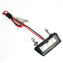 1pcs 12v Universal Motorcycle License Plate Led Light Waterproof Motorcycle License Light
