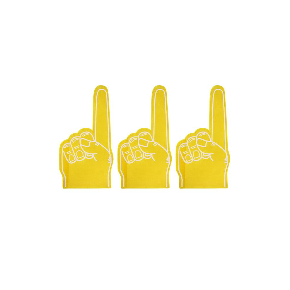 3pcs Foams Fingers Cheerleading Foams Hand Sports Event Cheer Props Sports Accessories