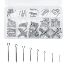 150 Pcs Cotter Pins Assortment, M1 M1.5 M2 M2.5 M3 Split Pins Assorted, Stainless Steel Cotter Pins Metal Safety Split