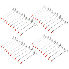 40pcs Single Pegboard Hooks 150mm Board Slat Wall Retail Display Shop Peg Fits 25mm