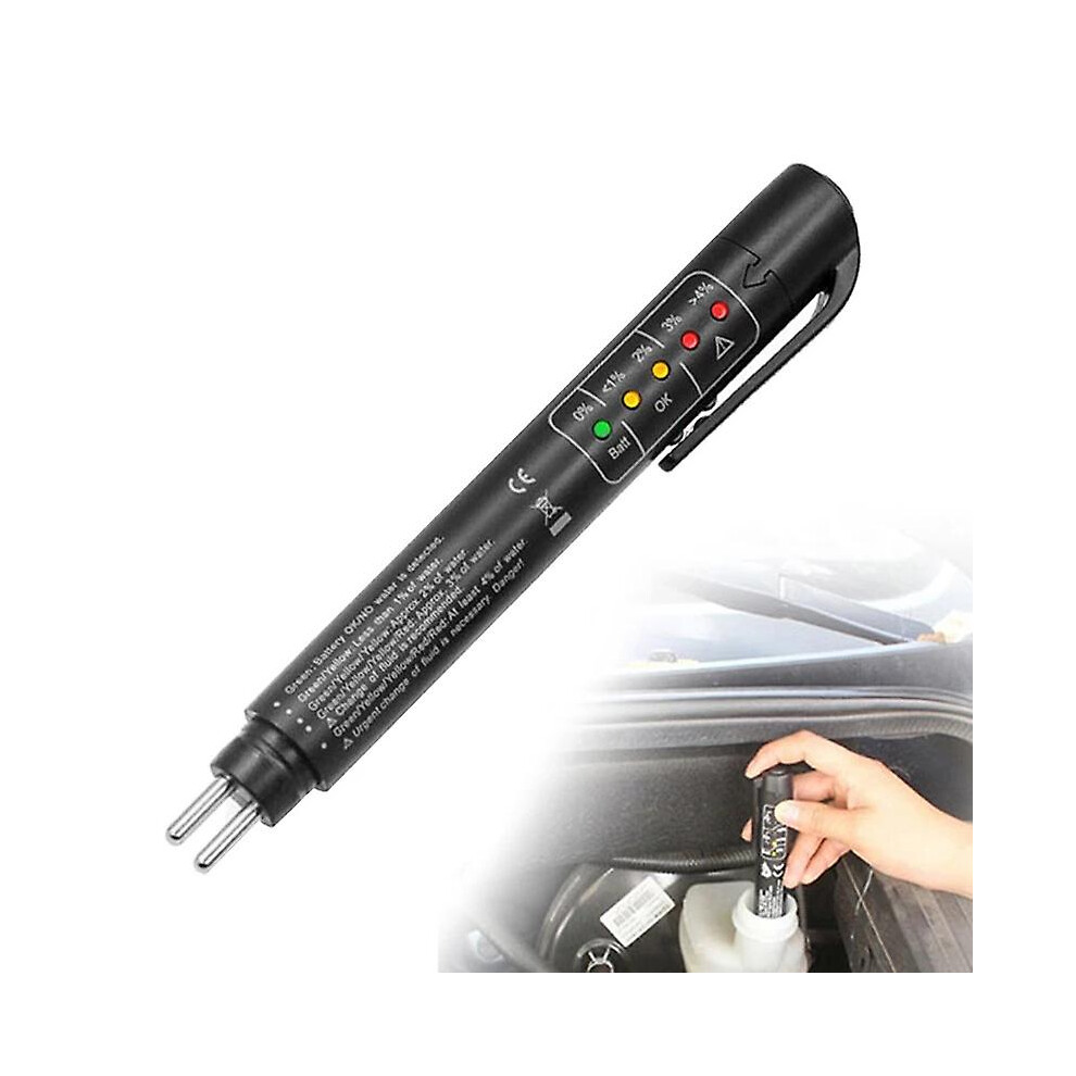 Brake Fluid Tester Detector,5 Led Auto Diagnostic Brake Tester Auto Vehicle Brake Tester Auto Brake Tester Light 4814699104651