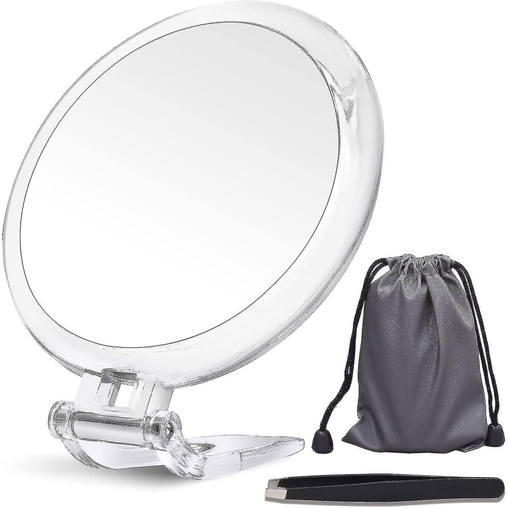 20x Magnifying Mirror, Two Sided Mirror, 20x/1x Magnification, Folding Makeup Mirror With