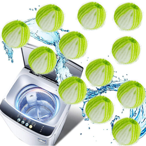 12pcs Pet Hair Remover For Laundry (color Random)