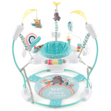 Baby Bouncer Jumper Adjustable Heights 360 Rotary Seat W/Lights & Toys