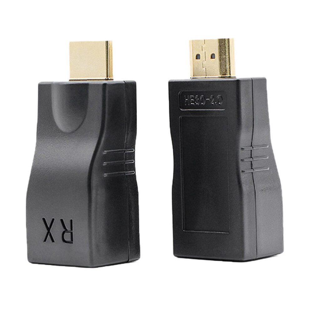 4K 1080P Hdmi Extender Hdmi To Rj45 Over Cat 5E/6 Network Lan Ethernet Adapter Gold 9408999118699