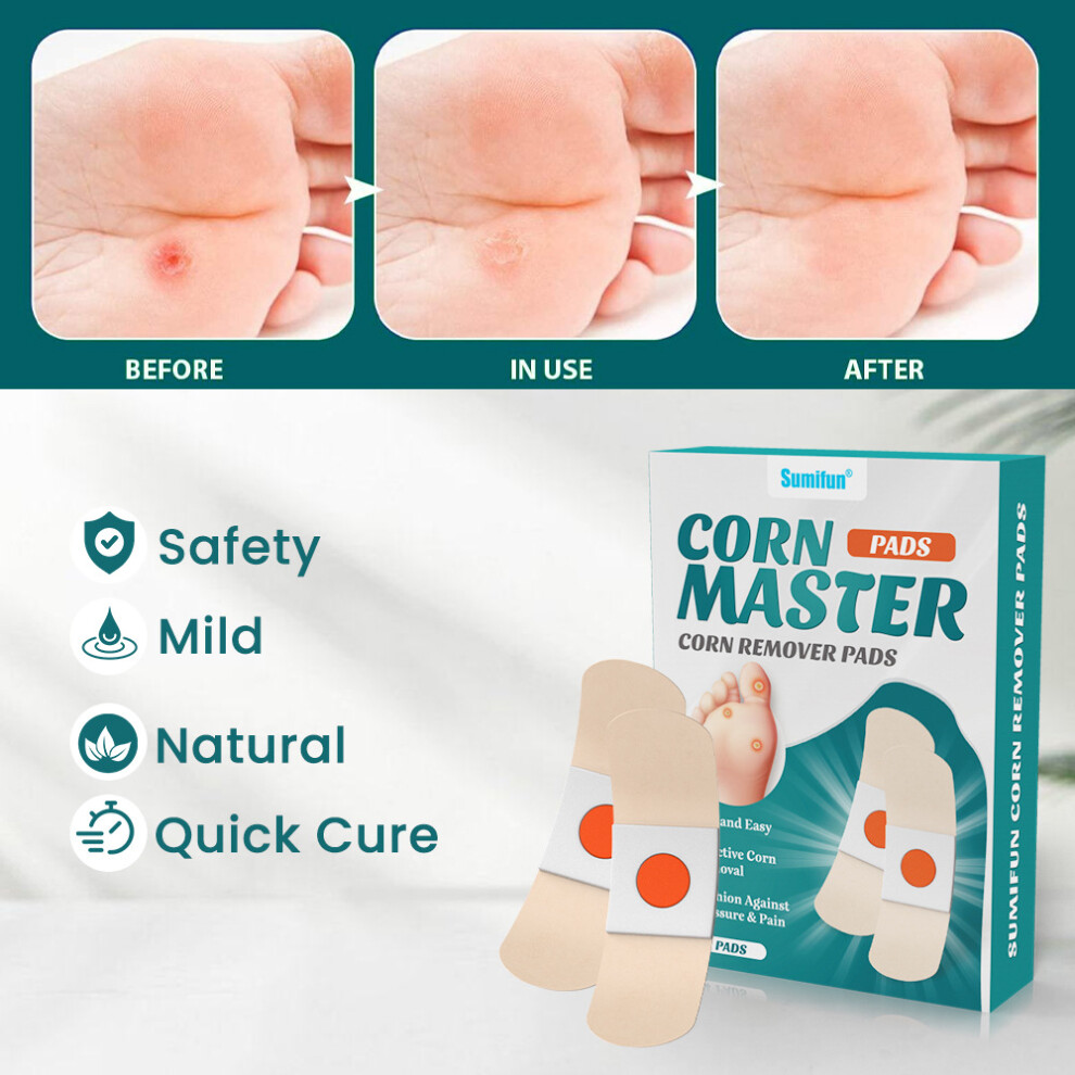 Xylfly (24Pcs) Corn Patch To Remove Hard Calluses, Calluses, Warts And Dead Skin Foot Patch