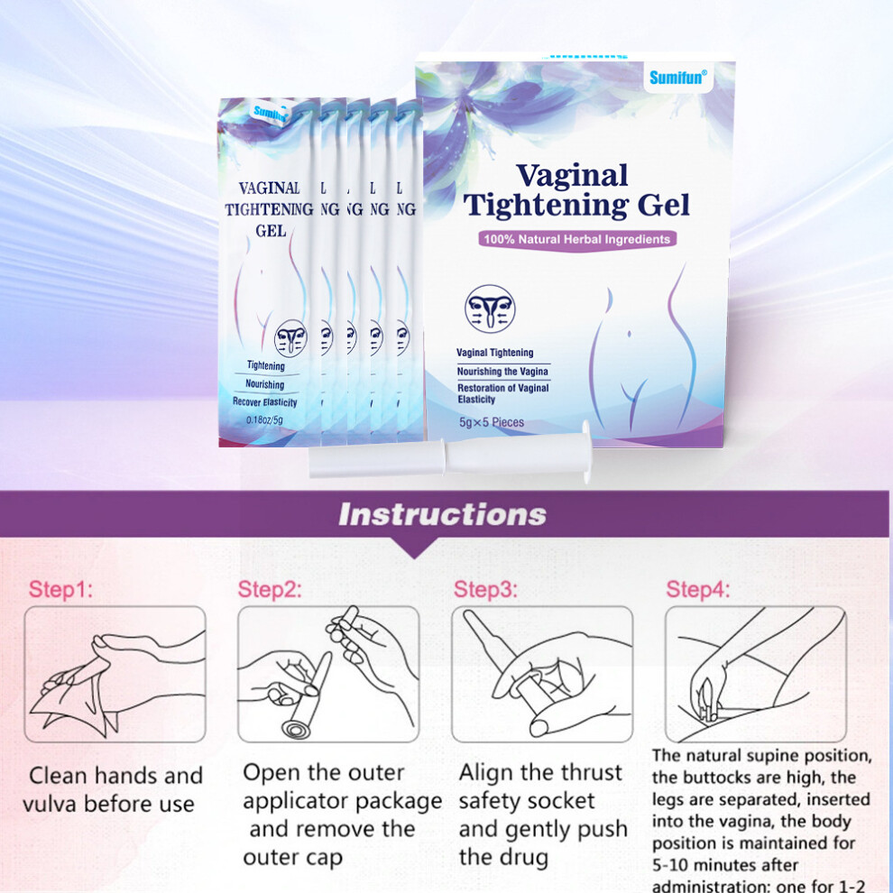 Xylfly (5G*5 Pieces [25G/Box]) Private Area Tightening Gel Gynecological Care Vaginal Shaping