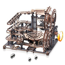 3D Puzzle Upgrade Marble Run, Wooden Model Kits for Adults to Build, Model Building Construction Jigsaw Craft, Best Birthday or Valentine's Day Gifts