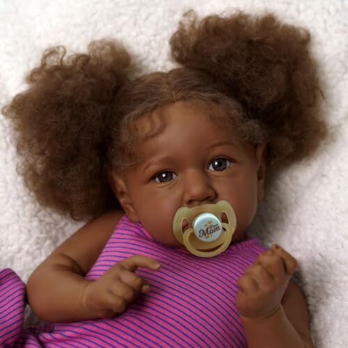 Reborn Baby Dolls African American 22 Inch Lifelike Baby Girl Soft Body Realistic Newborn Baby Dolls Real Life Baby Dolls Taupe Eyes Caramel Skin on OnBuy