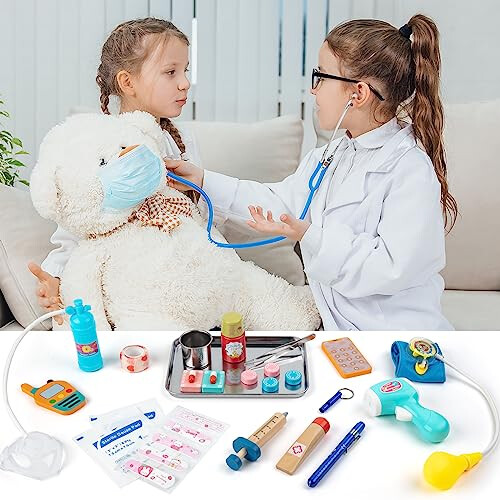 Juguetes Para Niñas Kids Doctor Play Set Piece Medical Kit