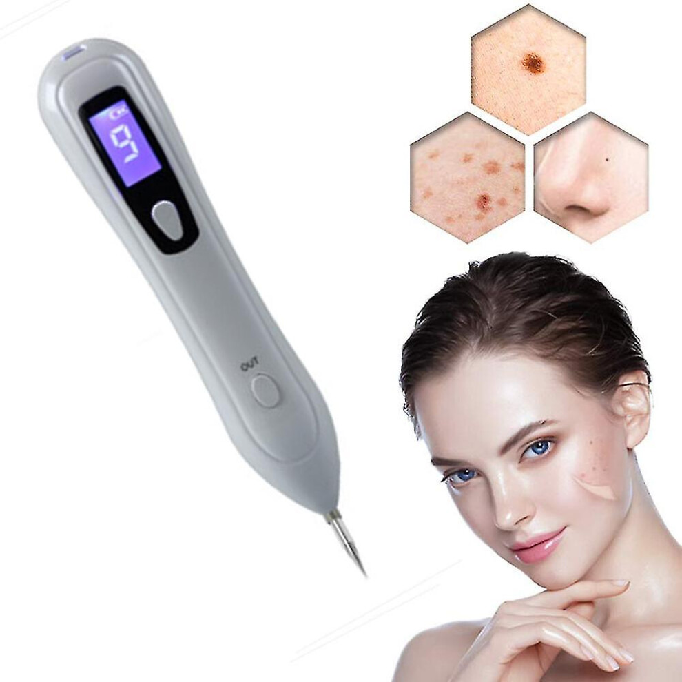 Mole Removal Pen, Spot Eraser Liver Stain Removal, Mole Removal With 9 Strength Levels, Mole Removal Led, Skin Tag Warts Remover For Body Face