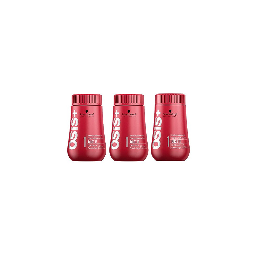 OSiS Dust It Powder 3 x 10 ml SET with STAPIZ Hair Shampoo 15 ml or Mask 10 ml