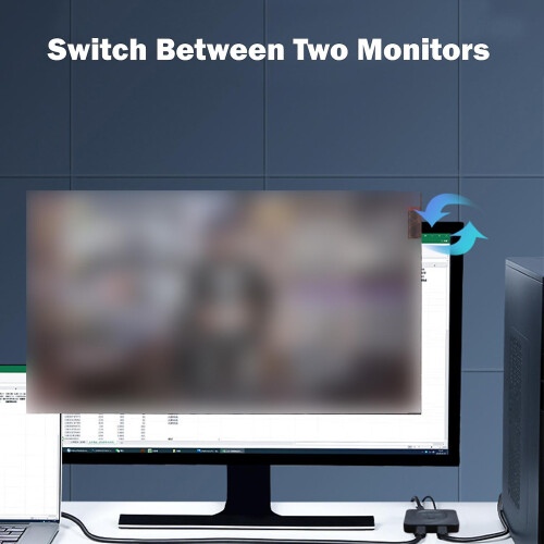 USB-C Bidirectional Switcher USB C Switcher 2 Computers USB C KVM Switch 8K@60Hz Support HDR 10Gbps 2