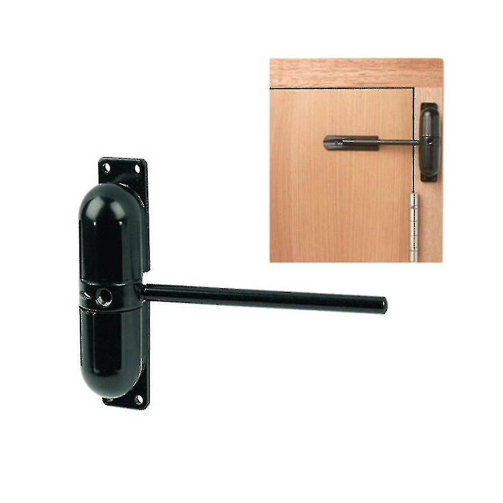 20-70Kg Zinc Alloy Adjustable Surface Mounted Automatic Spring Door Closer Door Hardware Black