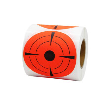 (Red) 3 Inch Round Adhesive Target Pasters Fluorescent Shooting Targets Stickers Target Dots for Shooting Total 150 Pcs