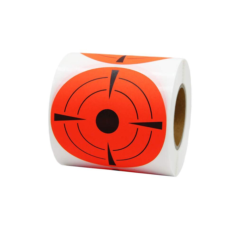(Red) 3 Inch Round Adhesive Target Pasters Fluorescent Shooting Targets Stickers Target Dots for Shooting Total 150 Pcs