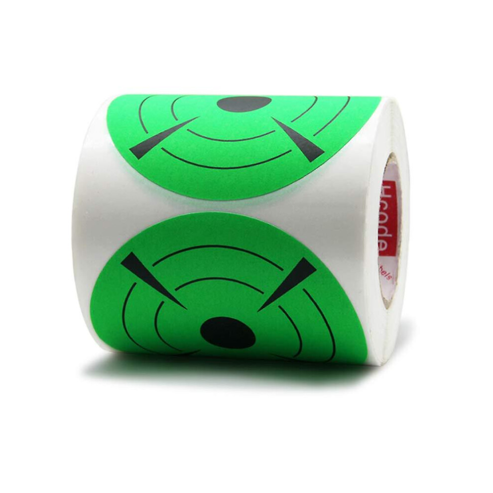 (Green) 3 Inch Round Adhesive Target Pasters Fluorescent Shooting Targets Stickers Target Dots for Shooting Total 150 Pcs