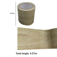 (Light Grey) Woodgrain Repair Tape Patch Wood Textured Furniture Adhesive Tape Strong Stickiness