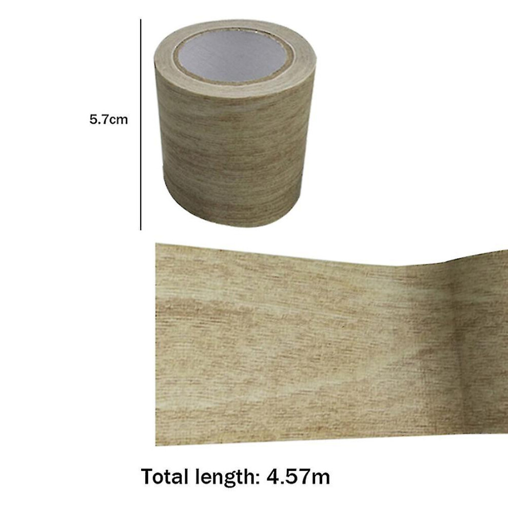( Grey) Woodgrain Repair Tape Patch Wood Textured Furniture Adhesive Tape Strong Stickiness Light/Grey