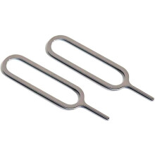 2x Metal Sim Card Removal Tool Pin Ejector Pack Key Needle Opener Universal Smartphone Compatibility