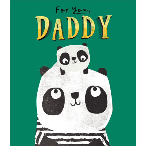 For You Daddy Father's Day Card Cute Embossed Range Greeting Cards