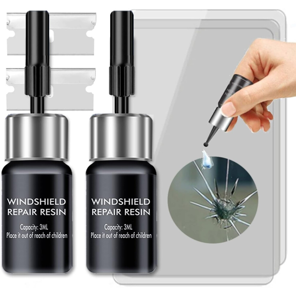 Windshield Repair Kit, Cracks Gone Glass Kit Automotive Windscreen Tool For Fixing Chips, And Star Shaped Crack, Nano Fluid Fille 6212438381574