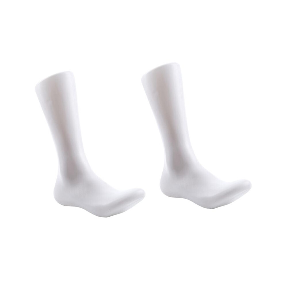 Ad-2x Male Legs Feet Foot Mannequin Sock Display Mold Short Stocking, Male