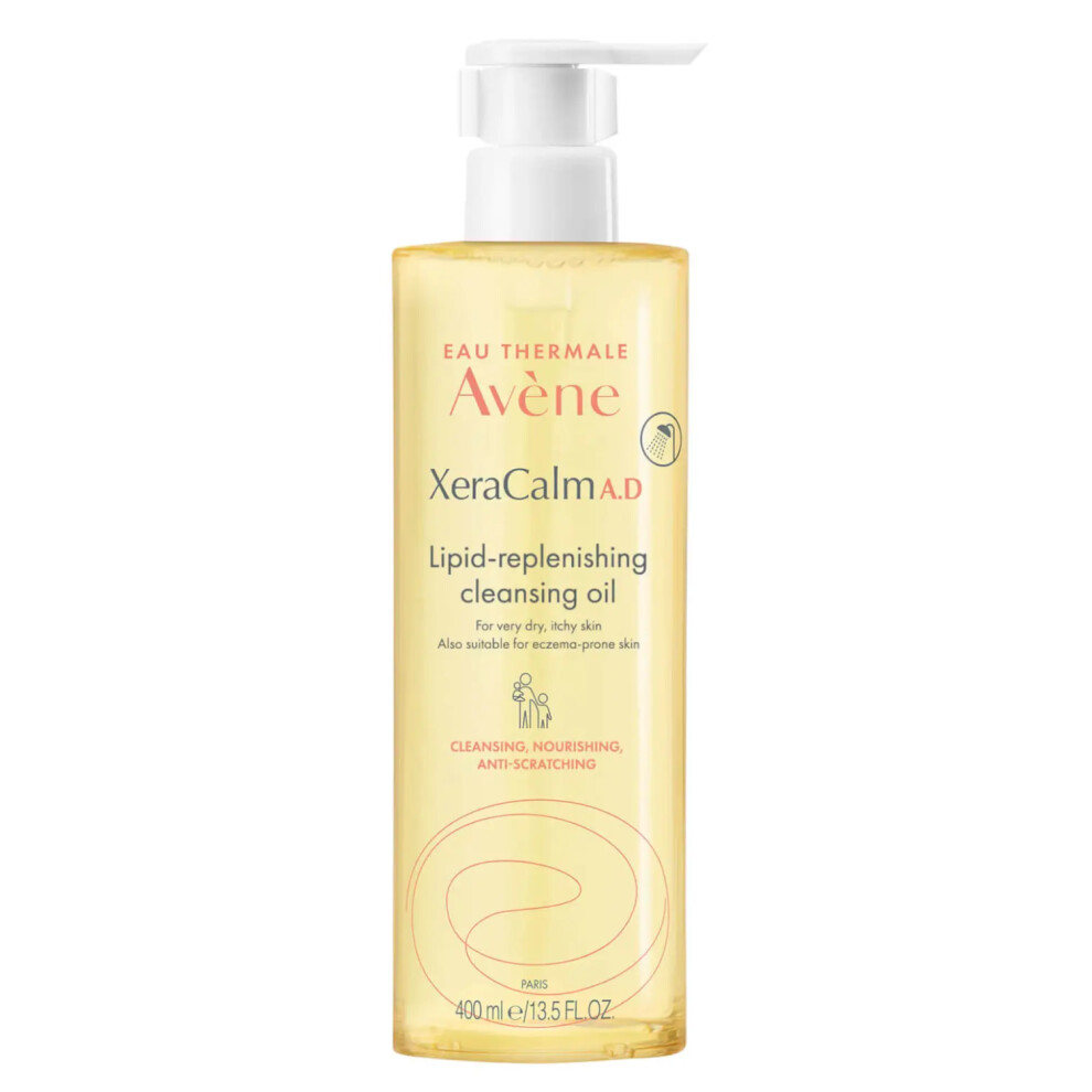Avene XeraCalm AD Lipid-Replenishing Cleansing Oil Gently Cleanses & Soothes Very Dry Skin 400ml