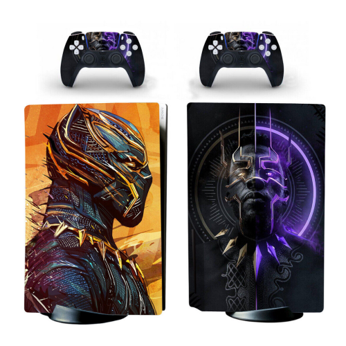 Marvel Wakanda PS5 Disc Console & Controller Vinyl Skin Sticker