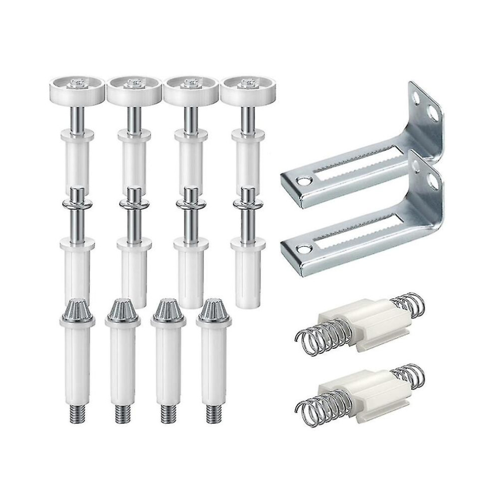 16Pcs Bifold Door Hardware, Bi-Fold Closet Door Hardware Repair Tool Kit 3010291815754
