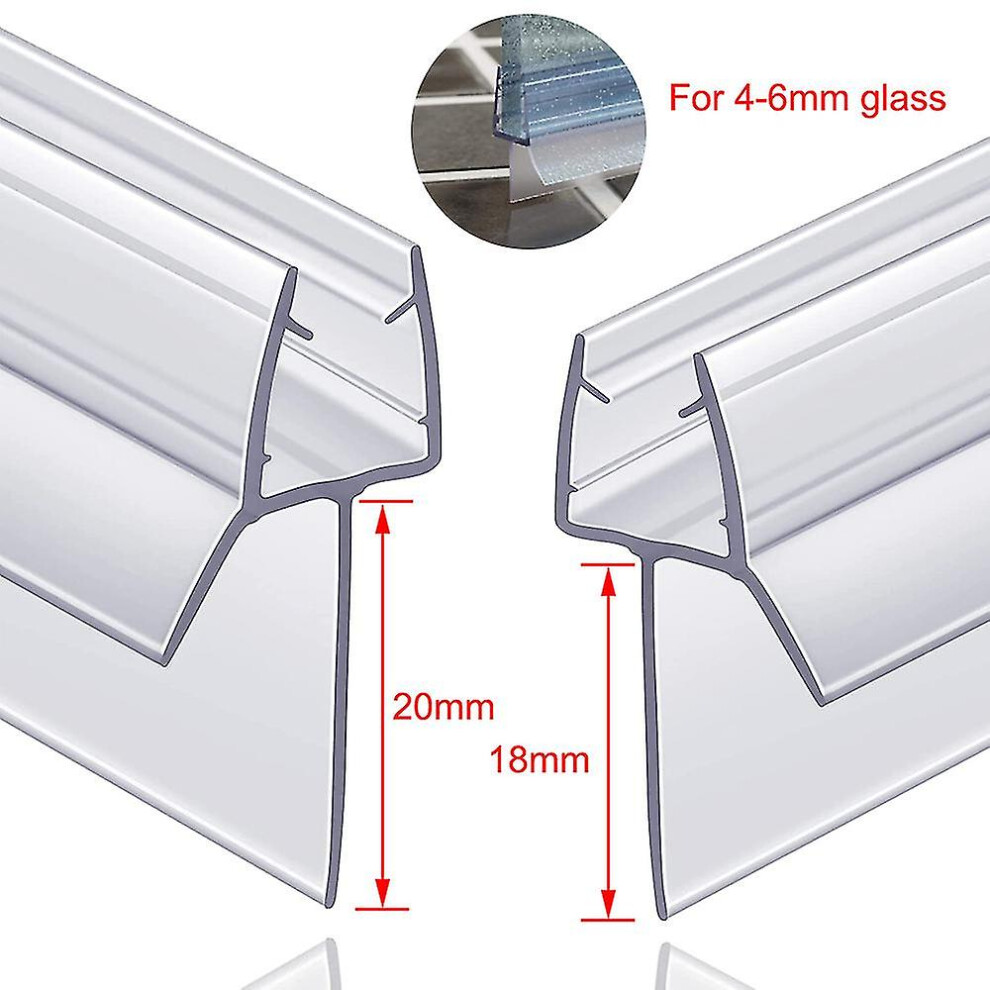 Frameless Glass Door Seal Strip: Shower Screen Water Blocking Sweep - Pvc Bottom Weather Stripping