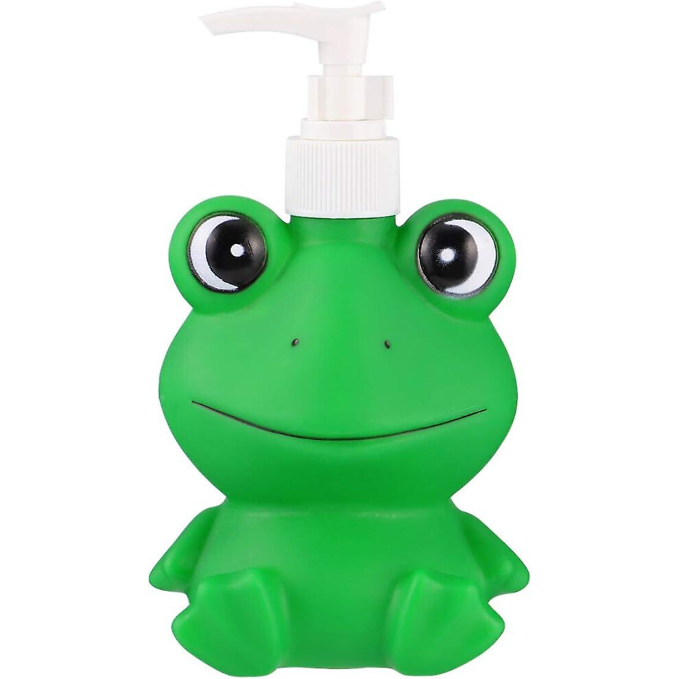 Frog Shampoo Cartoon Shampoo Dispenser Frog Hand Container Cute Animal Refillable Vacuum Pump 300ml Lotion Dispenser Dishwashing Liquid