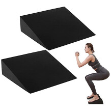 Yoga Blocks Foam Squat Wedge Block Calf Stretcher Slant Board Foot Stretch Wedge Blocks Home Yoga Fitness Equipment Accessories 15x6x5cm adult unisex