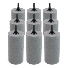 Pisces Pack of 9 Pond Airstones Tall Cylinder 50 x 100mm