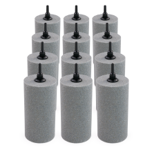 Pisces Pack of 12 Pond Airstone Tall Cylinder 50 x 100mm