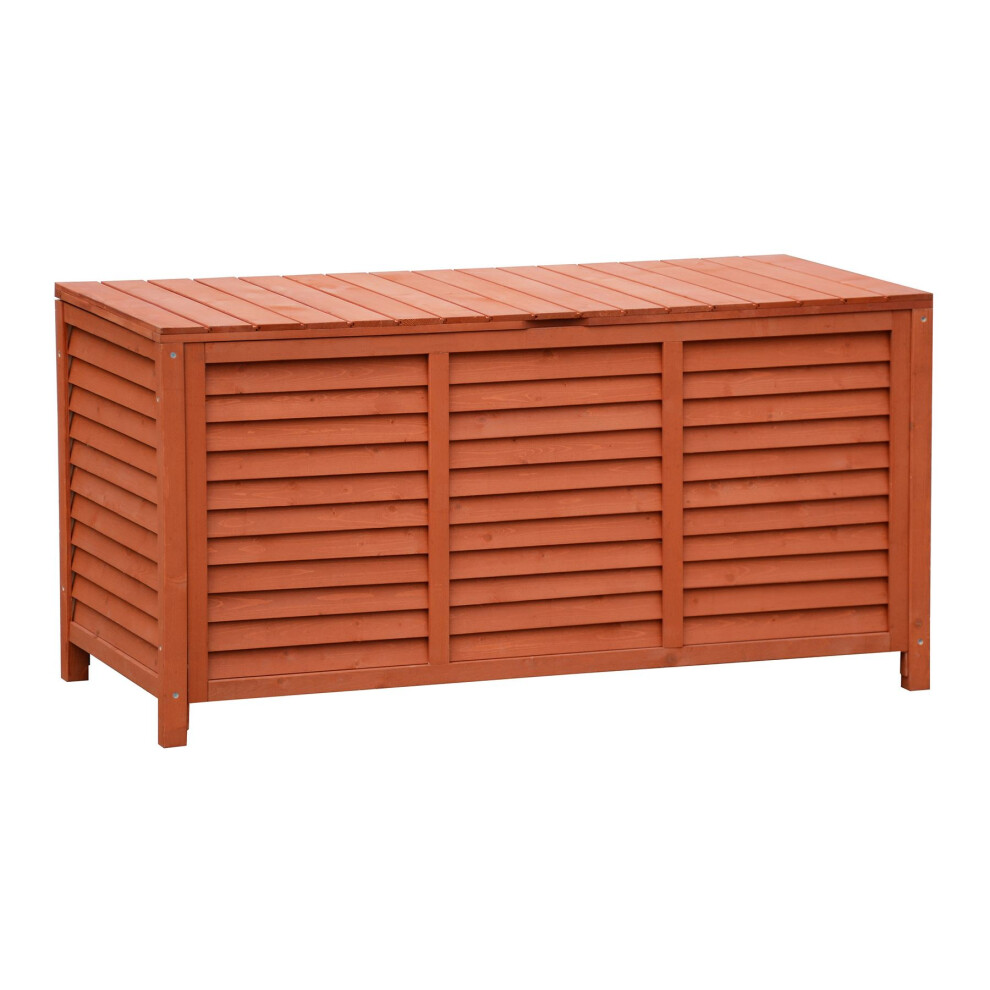 KCT Wooden Outdoor Garden Storage Box with Lid