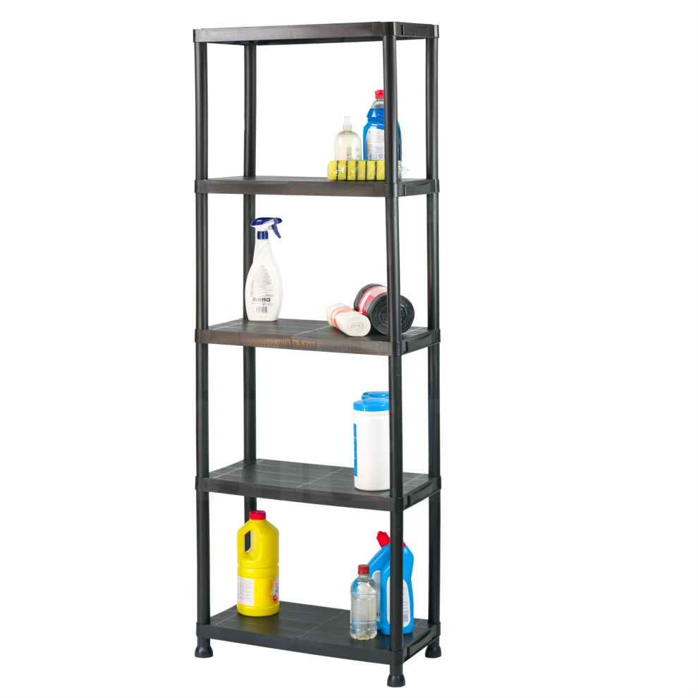 KCT 5 Tier Plastic Shelving Garage Shelves Home Storage Unit