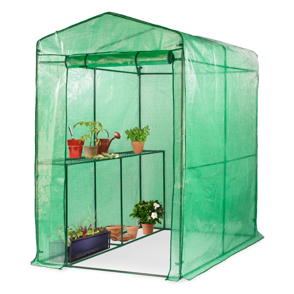 KCT Walk-in Large Greenhouse with Shelves Garden Grow House