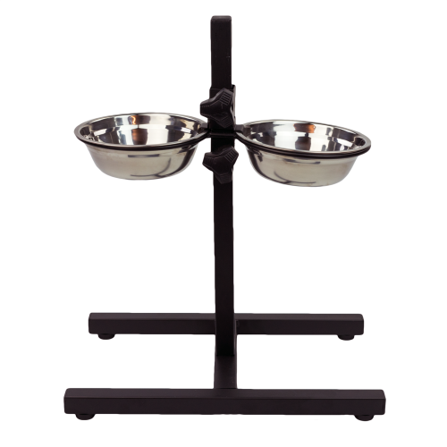 KCT KCT Adjustable Height Pet Dog Feeding Stand with 2 Bowls - Medium 1