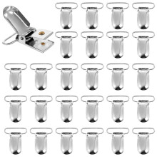 Pacifier Clips Pack Of 50 Metal Pacifier Clips Baby Pacifier Chain Clip Staples Dummy Clip For Kids