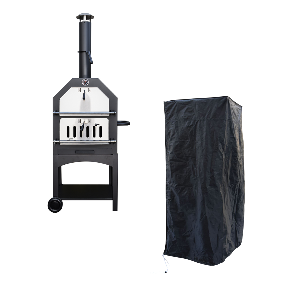 KCT OUTDOOR WOOD FIRED PIZZA OVEN AND WEATHERPROOF COVER