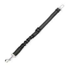 KCT Dog Seat Belt Clip Lead - Black
