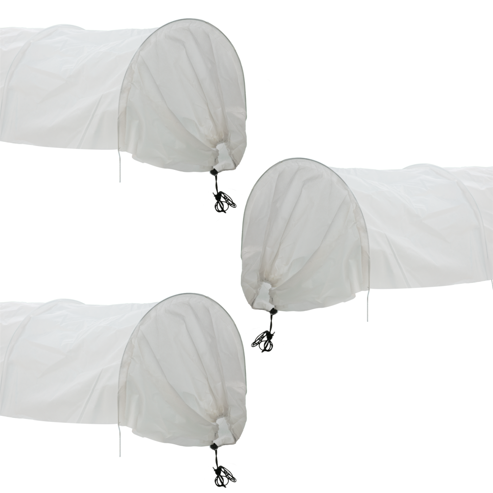 Kct 3 Pack Fleece Garden Allotment Grow Tunnel Cloche Plant Veg Protect Mesh Cover